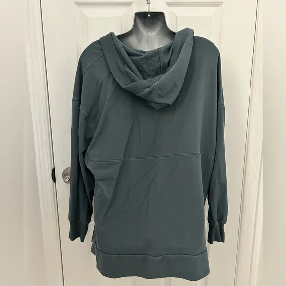 Old Navy Live-In Cozy-Knit Terry Tunic Hoodie, Sz L - Picture 4 of 6